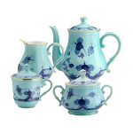Sugar bowl with lid for 6 Iris Oriente Italiano
