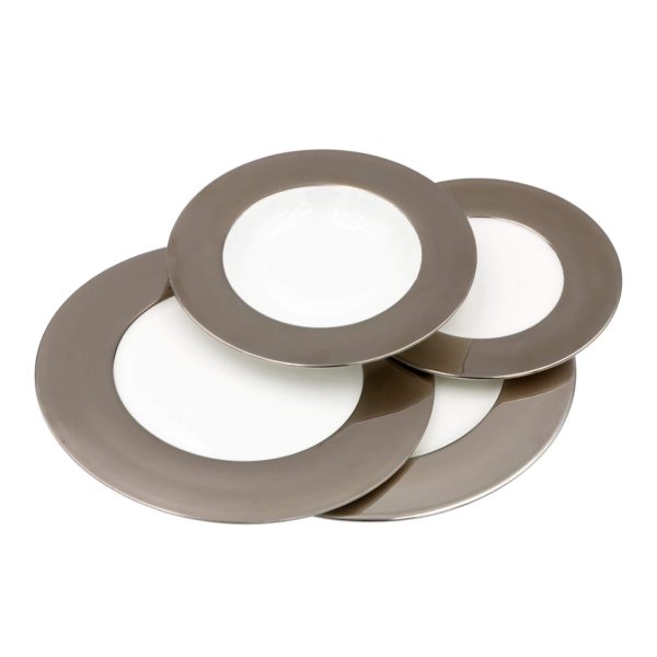Piatto Frutta Fascia Platino