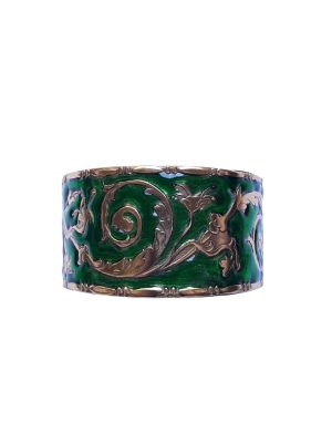 Bracciale Caterina Smaltato Verde Foresta