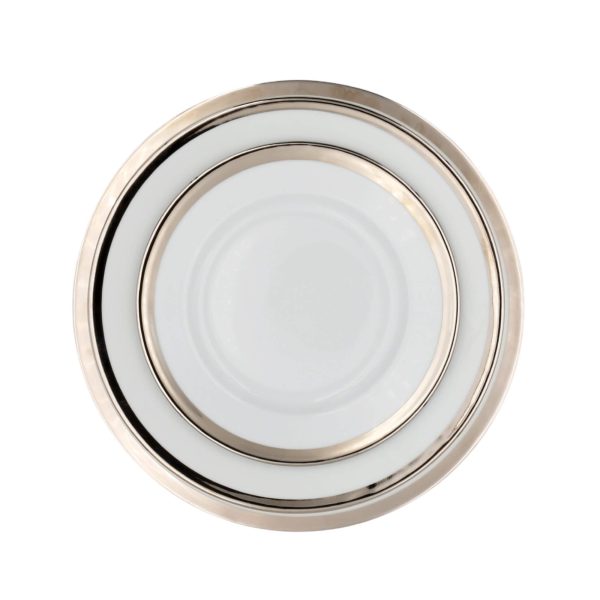 Thin-Rimmed Fruit Plate with Platinum Band