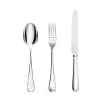 Set of 3 Table Cutlery Pieces in Spanish Silver Alloy