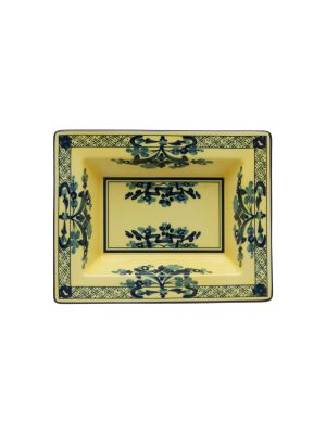 Piatto svuotatasche rettangolare Citrino Oriente Italiano, cm 15x19
