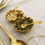 Conchiglia Oro e Verde Per Spezie