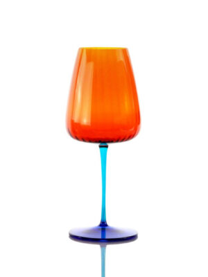 Set of 2 Joy Orange Wine Glasses 750 ml
