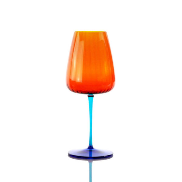 Set of 2 Joy Orange Wine Glasses 750 ml