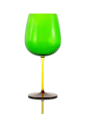 Set of 2 Joy Green Gin Glasses 750 ml