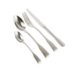 Set Posate 4 Pezzi Acciaio stone washed