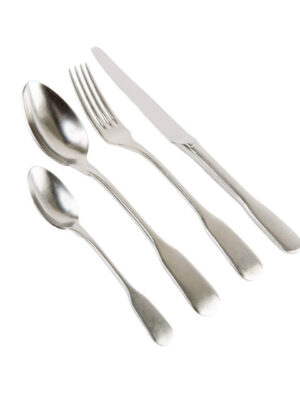 4-Piece Cutlery Set Stone Washed Steel
