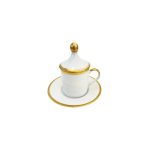 Coffee Cup with Gold Wire Lid