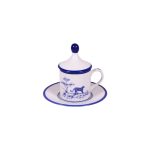 Coffee cup with saucer and lid Jaguar