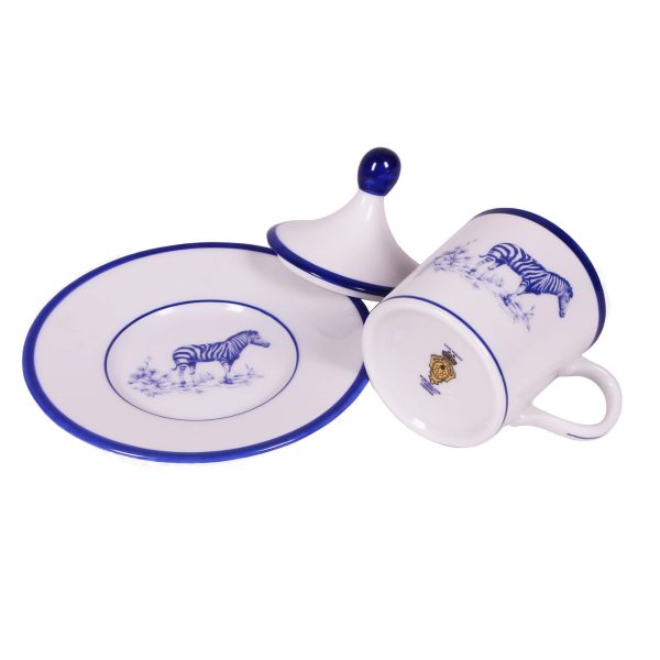 Coffee cup with saucer and lid Jaguar
