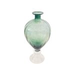 Transparent and Green Vase