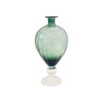 Transparent and Green Vase