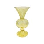 Large Yellow Glass Vase