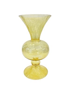 Large Yellow Glass Vase
