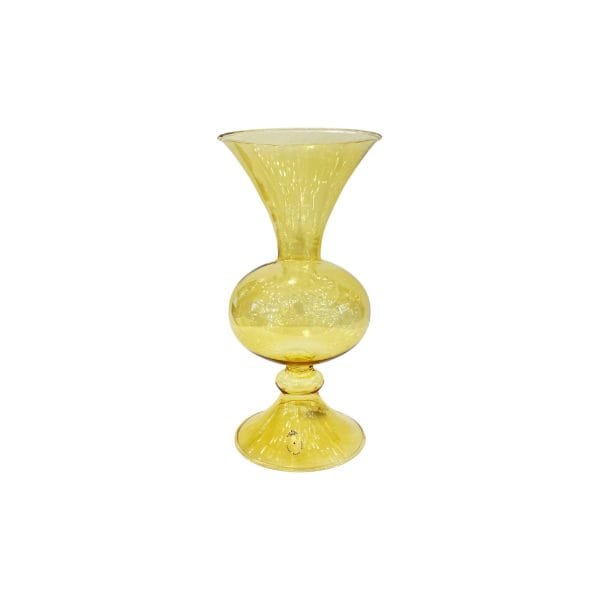 Small Yellow Glass Vase