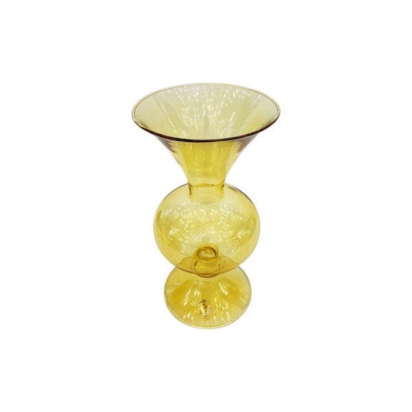 Small Yellow Glass Vase