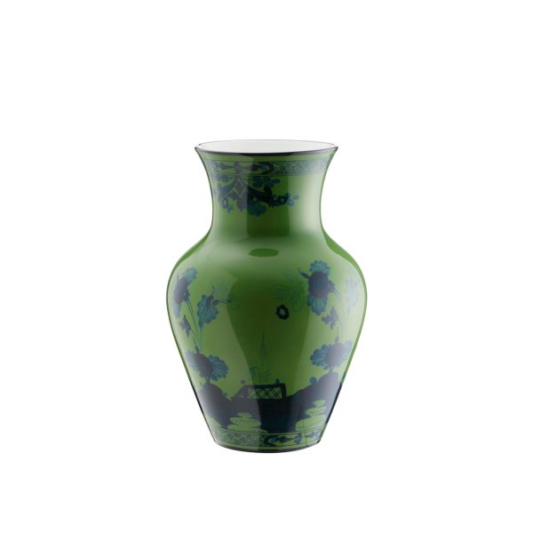Vaso ming Malachite Oriente Italiano, 25 cm