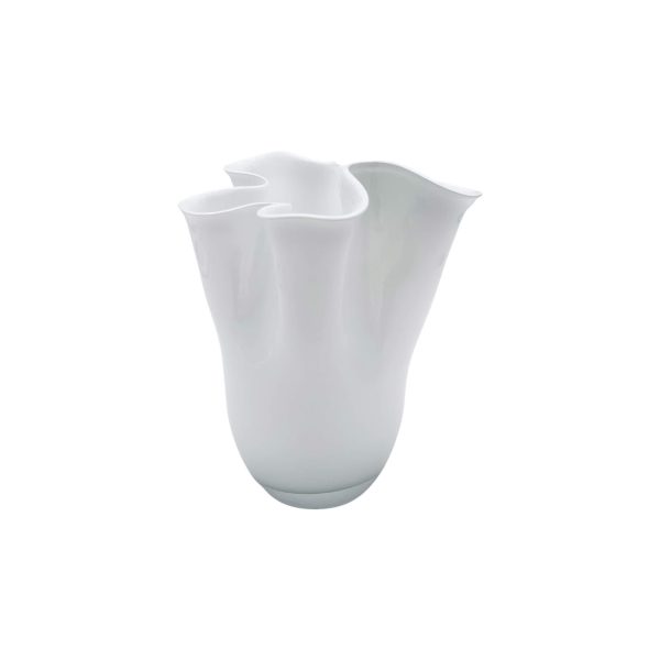 Low Opaline Glass Vase
