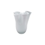 Low Opaline Glass Vase
