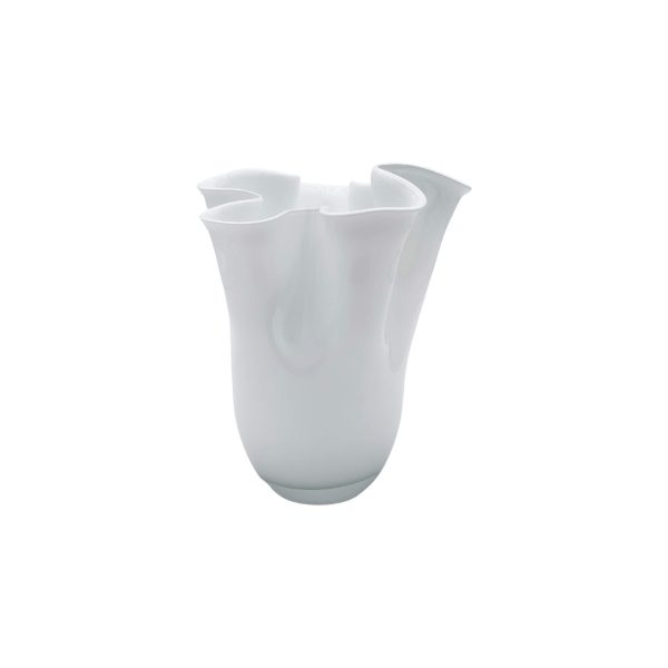 Low Opaline Glass Vase