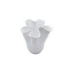 Low Opaline Glass Vase