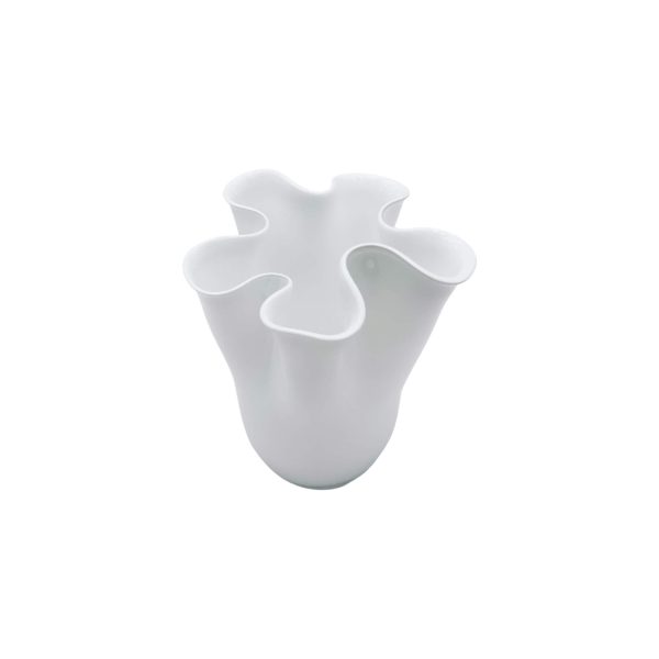 Low Opaline Glass Vase