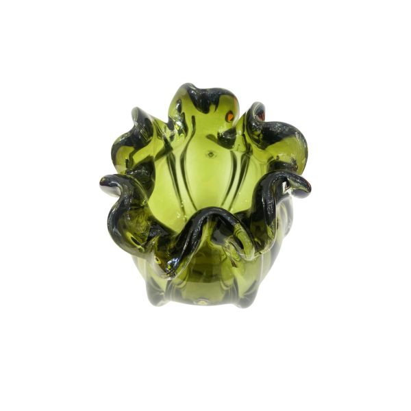 Small Green Glass Vase