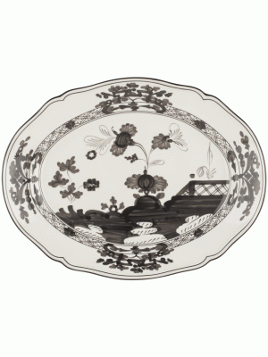 Large Oval Tray Albus Oriente Italiano