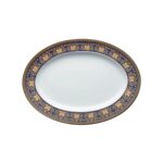 Oval tray 40 cm Medusa blue