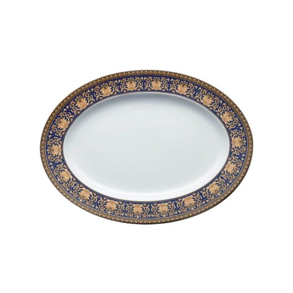 Oval tray 40 cm Medusa blue