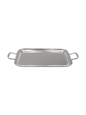 Vassoio rettangolare con manici in Silver Plated piccolo