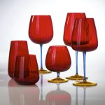 Set of 2 Joy Red Glasses 450 ml