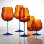 Set 2 Calice Acqua Joy Orange 700 ml
