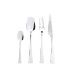 4-Piece Polished Steel Cutlery Set Zest