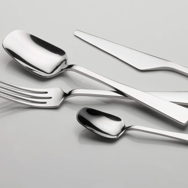 4-Piece Polished Steel Cutlery Set Zest