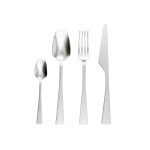 4-Piece Cutlery Set Zest Stone Washed Steel