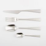 4-Piece Cutlery Set Zest Stone Washed Steel