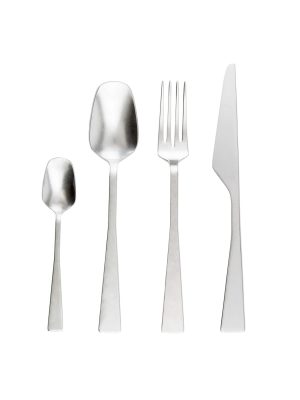 4-Piece Cutlery Set Zest Stone Washed Steel
