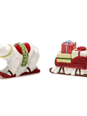 Set Sale e pepe Orso polare e Slitta con doni