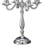 Five-Flame Silver Candelabra