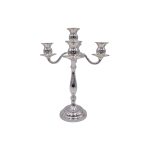 Five-Flame Silver Candelabra