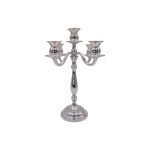 Five-Flame Silver Candelabra