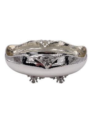 Centro Tavola Ovale  Conchiglia Light Silver