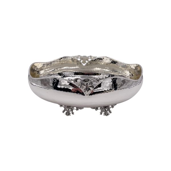 Centro Tavola Ovale Conchiglia Light Silver