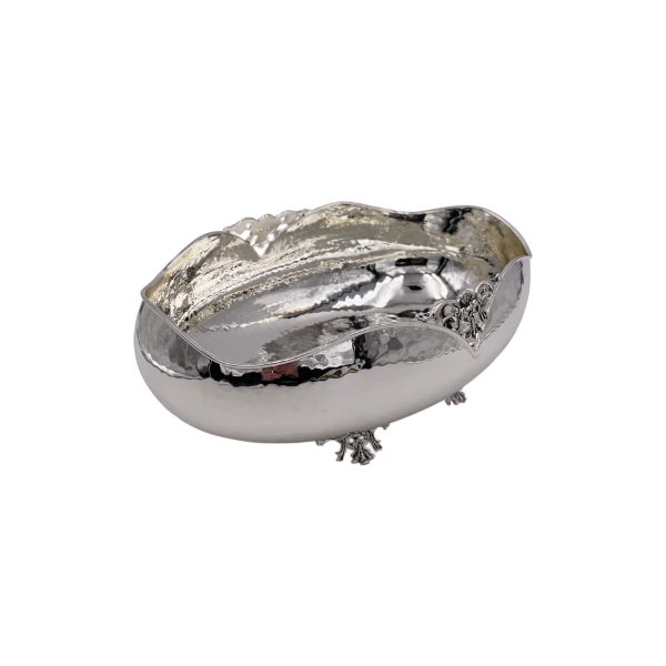 Centro Tavola Ovale Conchiglia Light Silver