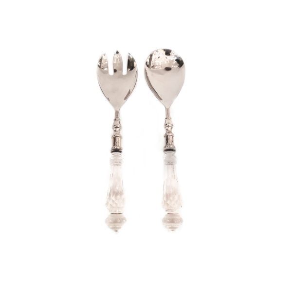 Pair of Cutlery with Crystal Handles