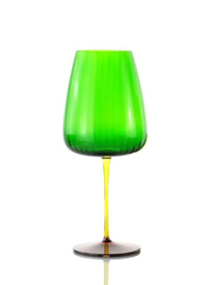 Set of 2 Wine Glasses Joy Green 750 ml