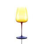 Set of 2 Joy Yellow Wine Glasses 750 ml