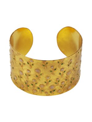 Bracciale Fiori Smaltati oro alto